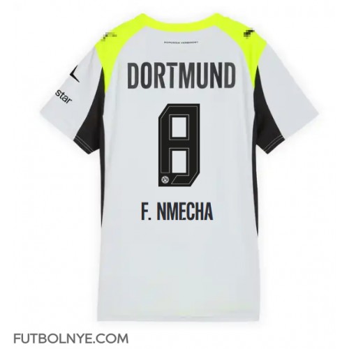 Camiseta Borussia Dortmund Felix Nmecha #8 Visitante Equipación para mujer 2025-26 manga corta